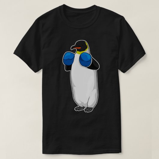 Penguin Boxer Boxing-handschoenen T-shirt (Design voorkant)