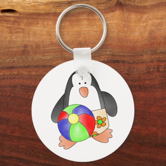 Penguin Boys Swim Sleutelhanger (Voorkant)