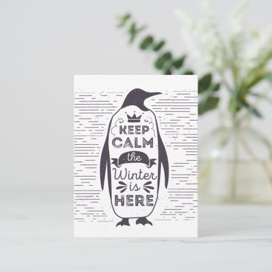 Penguin Briefkaart (Staand voorkant)