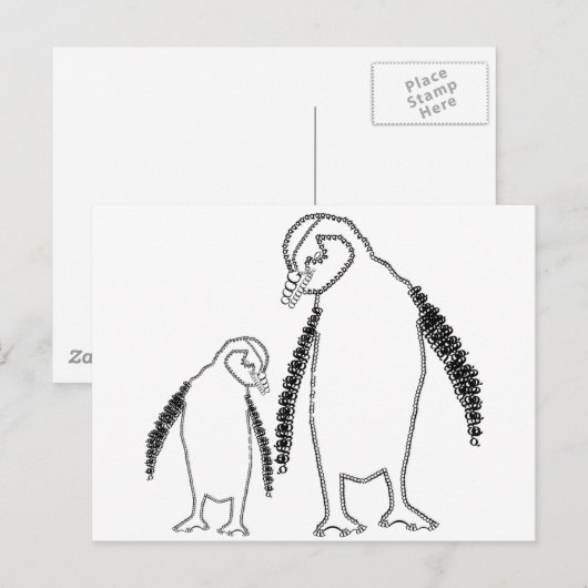 Penguin Briefkaart (Voorkant / Achterkant)