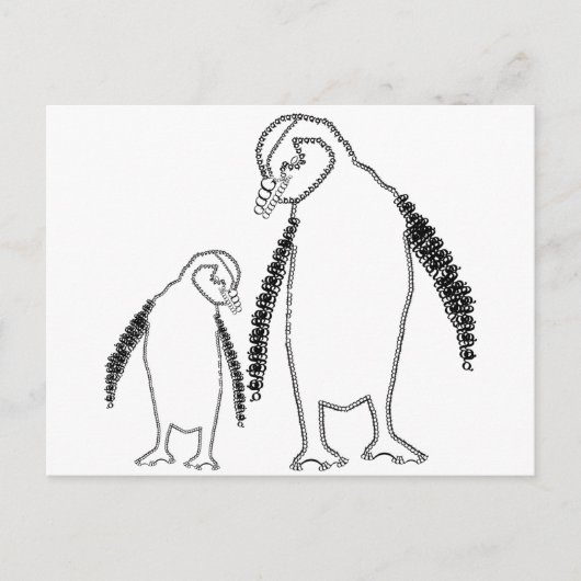 Penguin Briefkaart (Voorkant)
