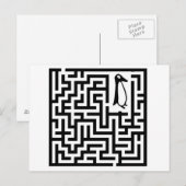 Penguin Briefkaart Maze door Joke App Tv Tm (Voorkant / Achterkant)