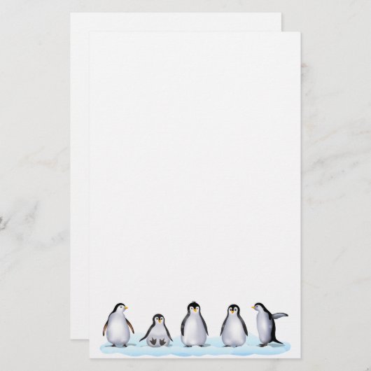 Penguin Briefpapier (Voorkant / Achterkant)