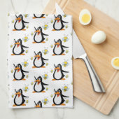 Penguin Bumblebee Kitchen Hand Towel Theedoek (Quarter Fold)