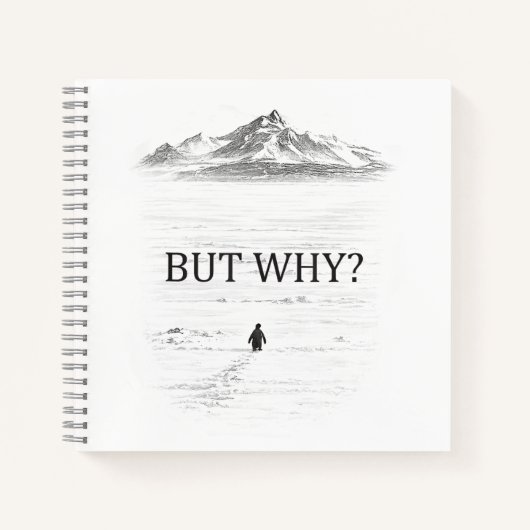 Penguin But Why Mountains  Notitieboek (Voorkant)