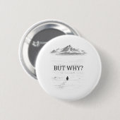 Penguin But Why Mountains Penguin Ronde Button 5,7 Cm (Voorkant /achterkant)