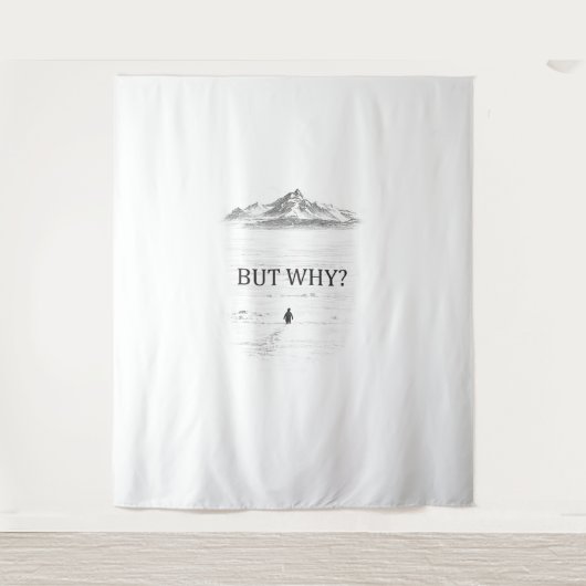 Penguin But Why Mountains  Wandkleed (Voorkant)