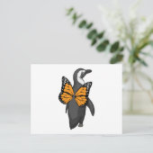 Penguin Butterfly vleugels Briefkaart (Staand voorkant)