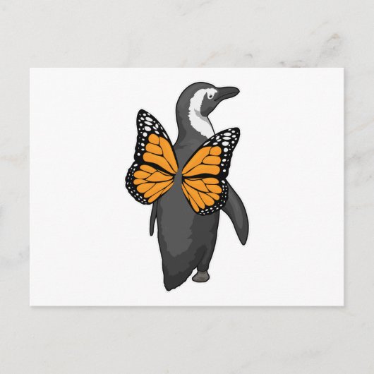 Penguin Butterfly vleugels Briefkaart (Voorkant)