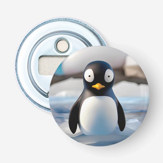 Penguin Button Flesopener (Voorkant)