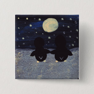 Penguin By Moon Light Button
