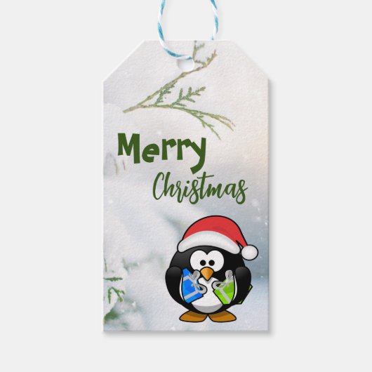 Penguin  cadeaulabel (Voorkant)