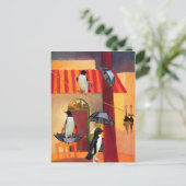 Penguin Cafe Briefkaart (Staand voorkant)