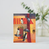 Penguin Cafe Briefkaart (Staand voorkant)