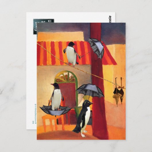 Penguin Cafe Briefkaart (Voorkant / Achterkant)