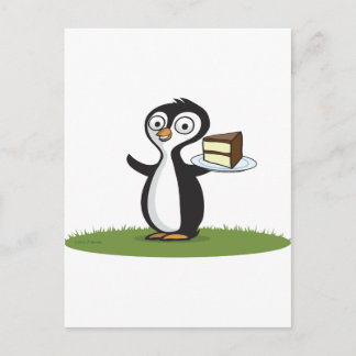 Penguin Cake Briefkaart
