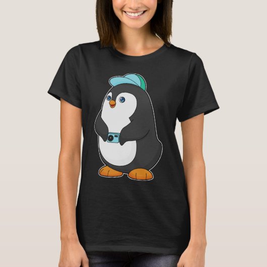 Penguin Camera T-shirt (Voorkant)