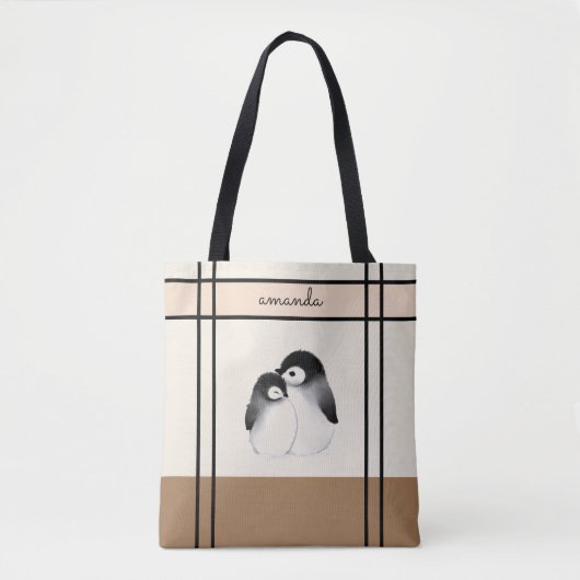 Penguin Canvas tas (Voorkant)