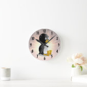 Penguin cartoon Wall klok (Huis)