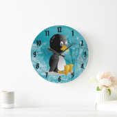 Penguin cartoon Wall klok (Huis)