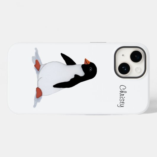 Penguin Case-Mate iPhone Case (Achterkant (horizontaal))