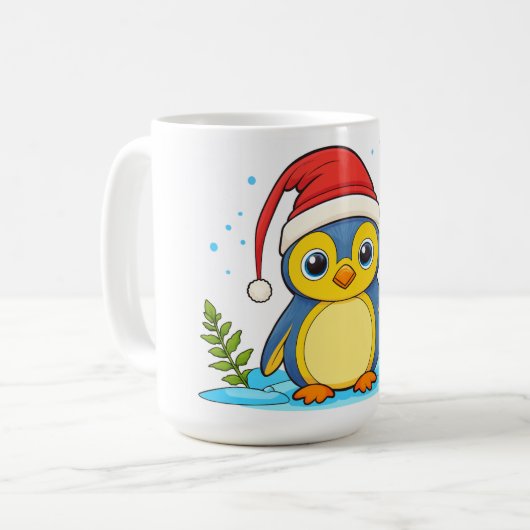 Penguin Cheer Holiday Koffiemok (Voorkant links)