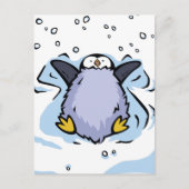 Penguin Chick Angel Post Card Briefkaart (Voorkant)