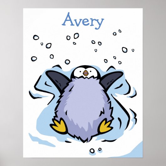 Penguin Chick Angel Poster (Voorkant)