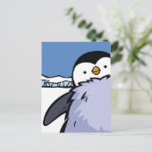 Penguin Chick Close Post Card Briefkaart (Staand voorkant)