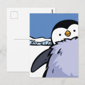 Penguin Chick Close Post Card Briefkaart (Voorkant / Achterkant)