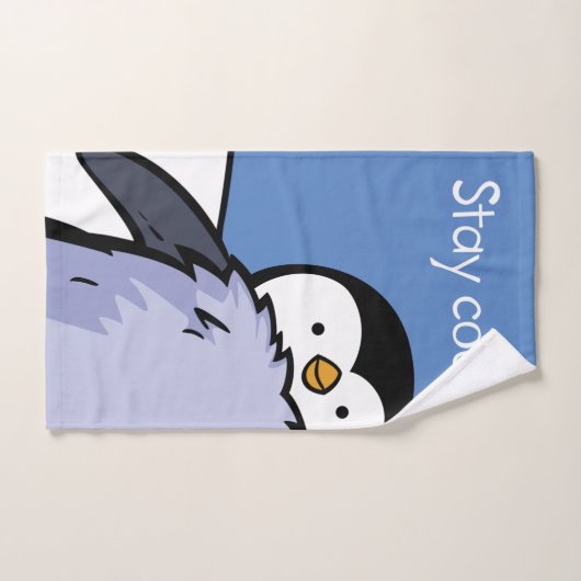 Penguin Chick Close Up Bath Towel Handdoek (Handdoek)