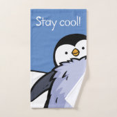 Penguin Chick Close Up Bath Towel Handdoek (Handdoek)