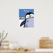 Penguin Chick Close Up Poster (Keuken)