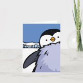 Penguin Chick Close Up Wenskaart Kaart (Voorkant)
