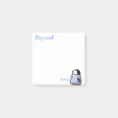 Penguin Chick die post-it nota's kijkt Post-it® Notes (Voorkant)