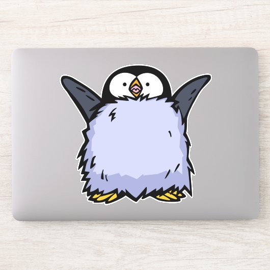 Penguin Chick Happy Die Die-cut Sticker (Computer)