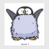 Penguin Chick Happy Die Die-cut Sticker (Vel)