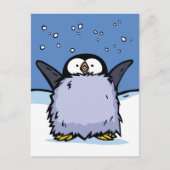 Penguin Chick Happy Post Card Briefkaart (Voorkant)