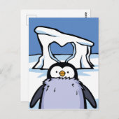 Penguin Chick Heart Post Card Briefkaart (Voorkant / Achterkant)