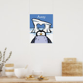 Penguin Chick Heart Poster (Keuken)