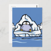 Penguin Chick Iceberg Post Card Briefkaart (Voorkant / Achterkant)