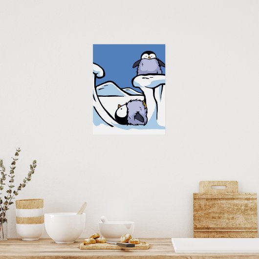 Penguin Chick Slide Poster (Keuken)