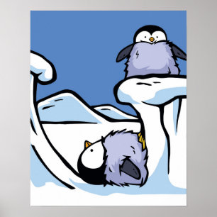 Penguin Chick Slide Poster