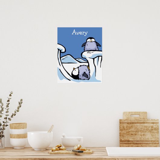 Penguin Chick Slide Poster (Keuken)