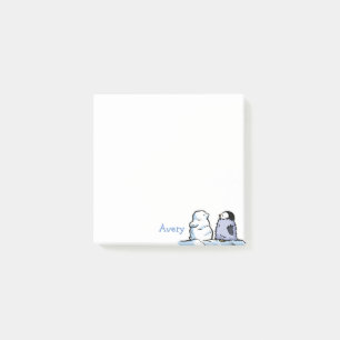 Penguin Chick Snow Post-it Notes