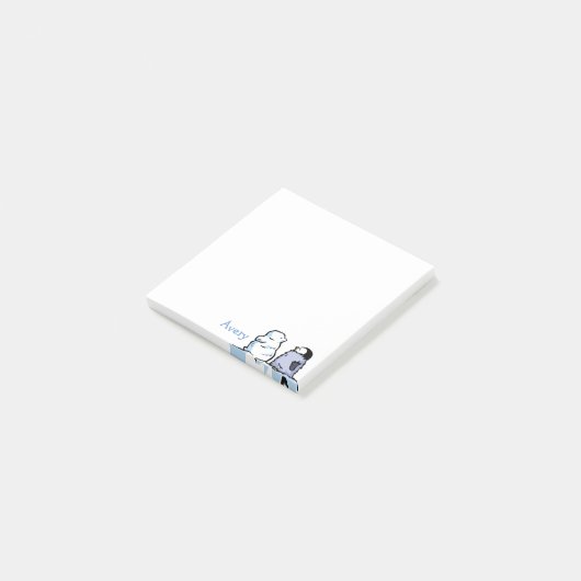 Penguin Chick Snow Post-it Notes (Schuin)
