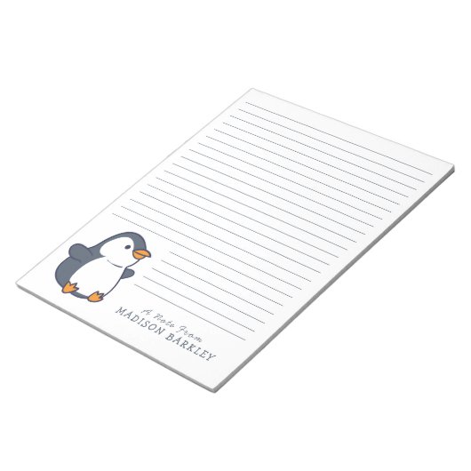 Penguin Children's Personal Briefpapier Notitieblo Notitieblok (Schuin)