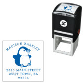 Penguin Children's Schattige retour adresstempel Zelfinktende Stempel (In situ)