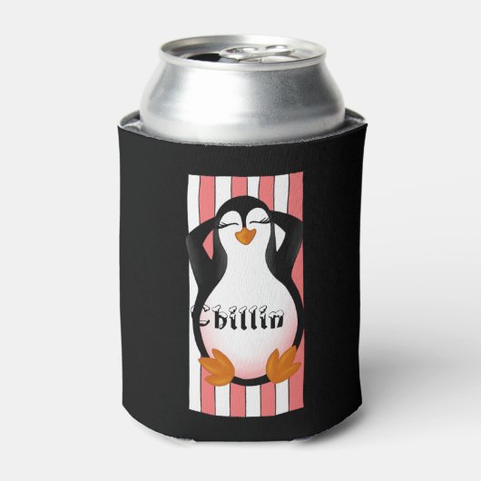 Penguin Chillin Blikjeskoeler (Blikje Voorkant)