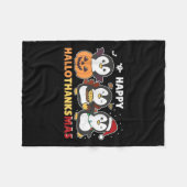 Penguin Christmas Halloween Costume Happy Hallotha Fleece Deken (Voorkant (Horizontaal))